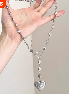 Vintage古着 The secret of the heart box 心盒的秘密 爱心项链