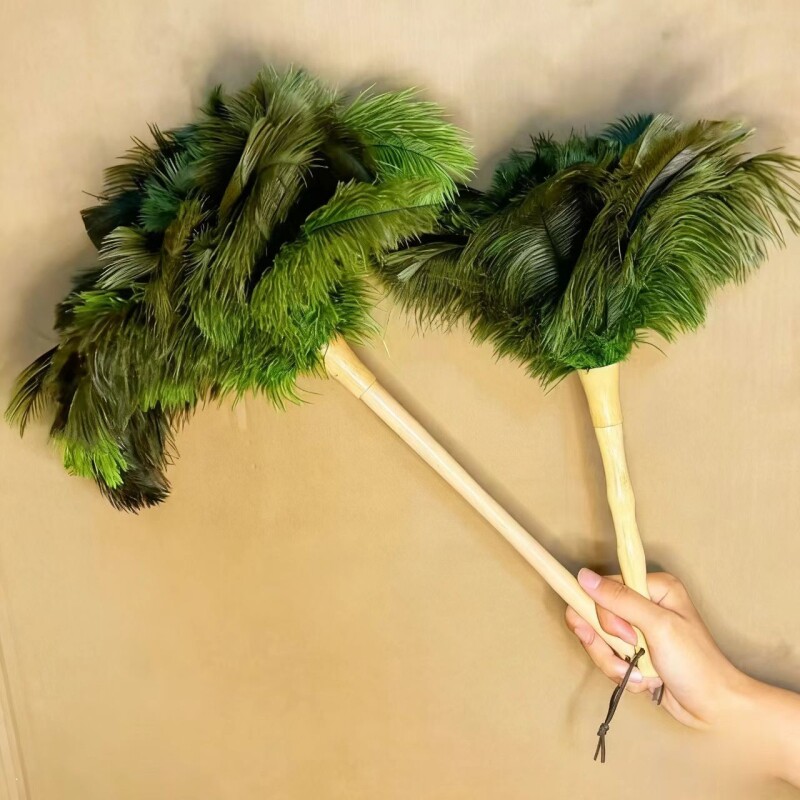 鸵鸟毛掸子家用除尘神器静电除尘掸子鸵鸟毛禅子扫灰柔软灰除尘刷