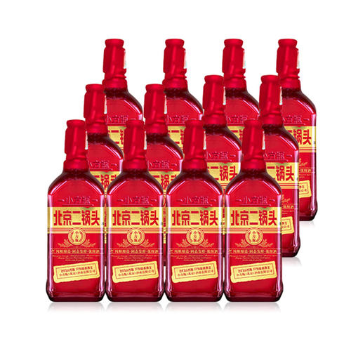 北京二锅头出口小方瓶白酒50度