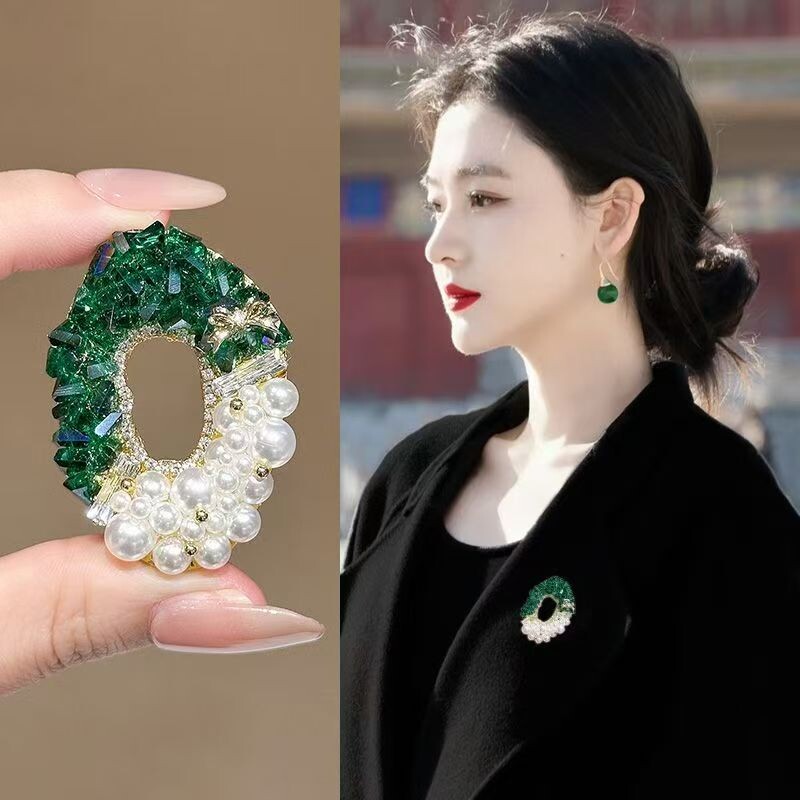 复古轻奢高级感珍珠款胸针高端精致时尚配大衣别针小众独特配饰