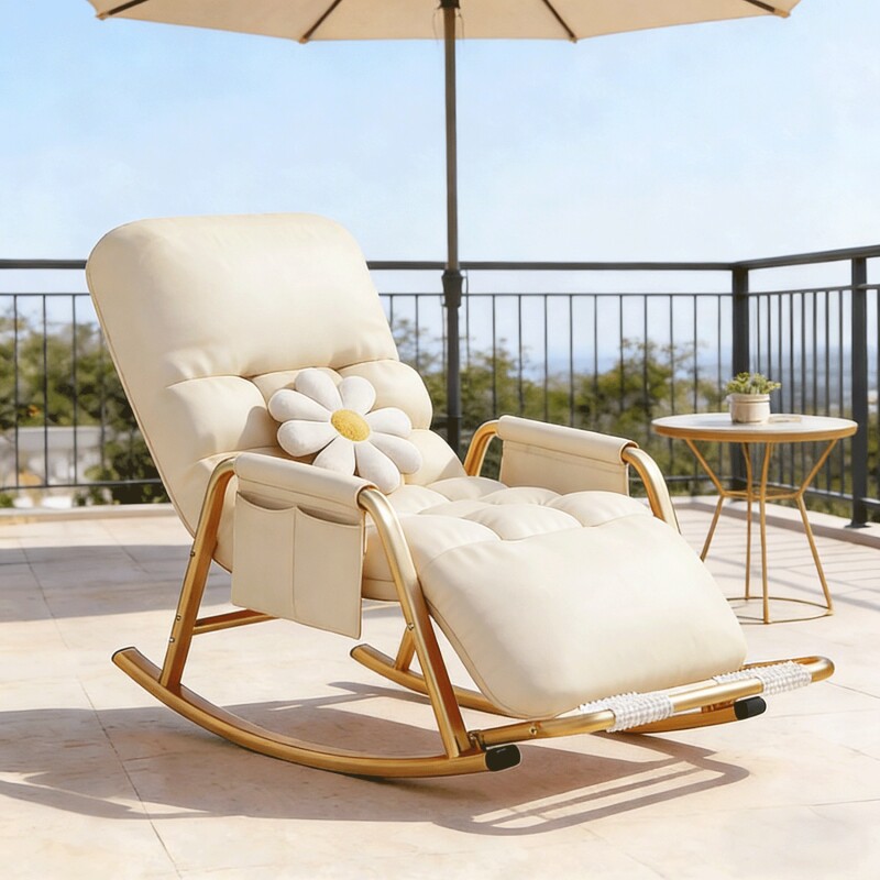 摇椅阳台家用休闲晒太阳椅子舒服懒人沙发椅摇摇椅躺椅可睡觉客厅