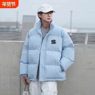 品牌男棉服男款冬季外套男生冬装工装冲锋棉袄子棉衣加厚羽绒黑色