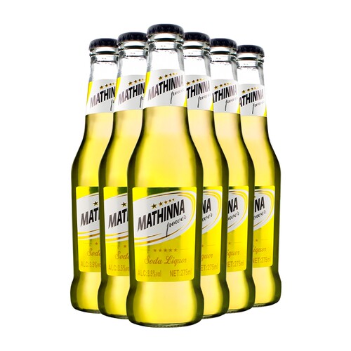玛丁娜苏打酒柚子混合果味酒低度微醺睡前小酌晚安酒275ML*6瓶
