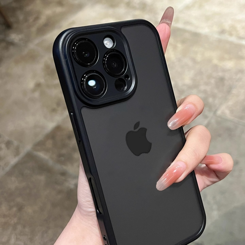 黑色磨砂适用苹果17新款手机壳iphone15promax小众16高级感14硅胶13耐脏超火12全包防摔防尘男女pm软高端13外