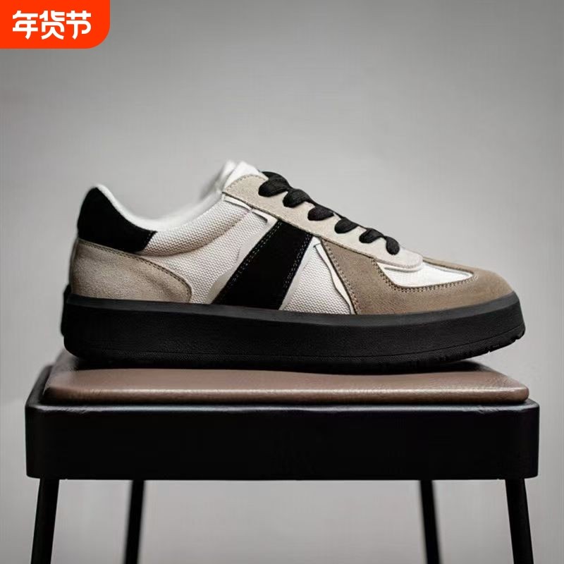 熊猫德训鞋男2026春季旅游鞋厚底增高运动休闲板鞋百搭潮鞋子,流行男鞋,时尚休闲鞋,淘宝优惠券,粉丝福利购,淘宝优惠卷