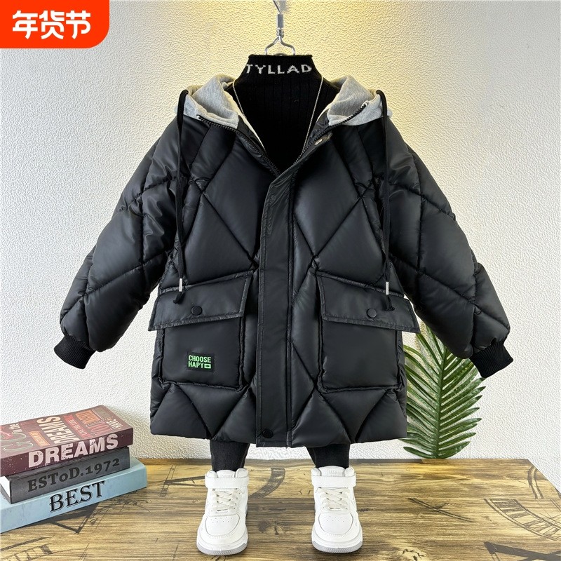 鸭鸭时尚男童冬季羽绒棉服2025新款加厚冬装中大童儿童男孩棉外套,童装/婴儿装/亲子装,普通外套,淘宝优惠券,粉丝福利购,淘宝优惠卷