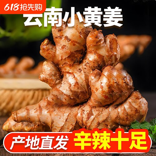 云南小黄姜老姜新鲜现挖山地生姜