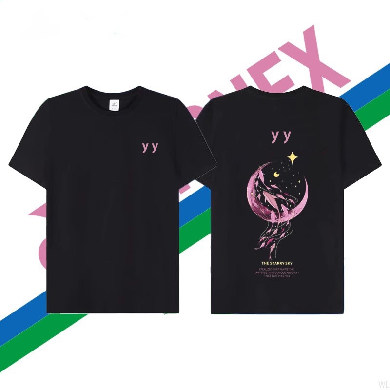 运动套装百搭休闲yy短袖男女款圆领上衣户外速干透气运动服比赛服