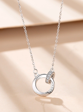 【大牌平替】925银莫比乌项链女国风新中式吊坠高级感锁骨链礼物