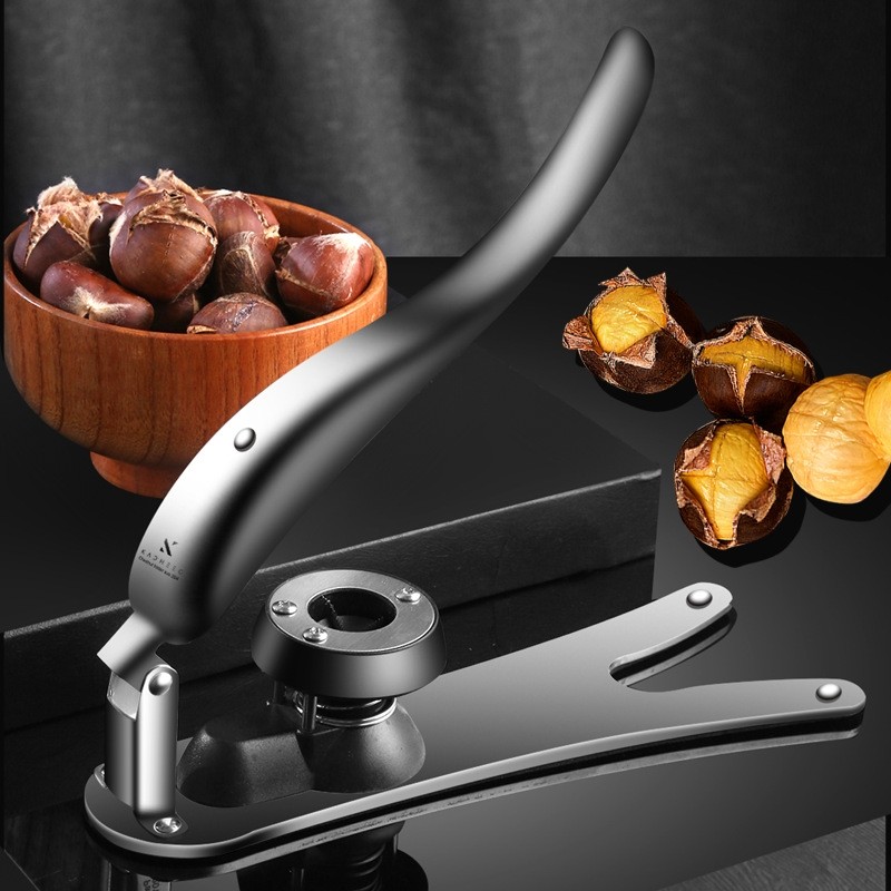 304不锈钢板栗开口器核桃松子栗子榛子多功能夹子厨房坚果小工具
