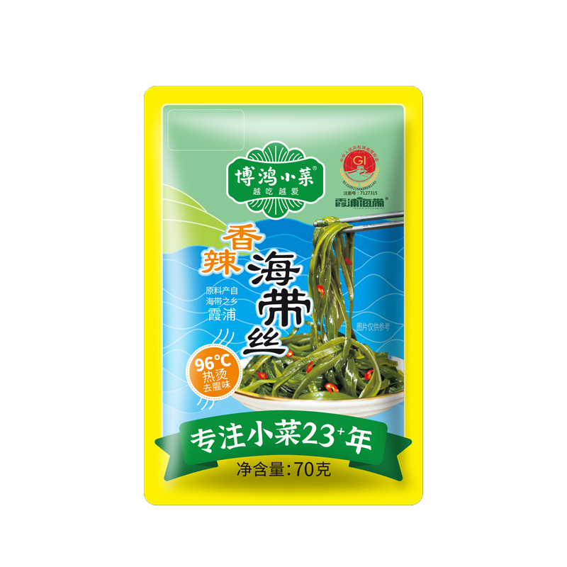 博鸿小菜香辣海带丝70g*3包