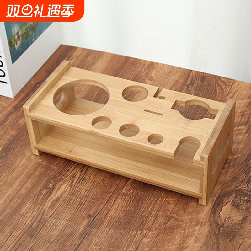 木质调酒架竹木调酒器底座家用调酒器收纳架酒吧鸡尾酒套装木架