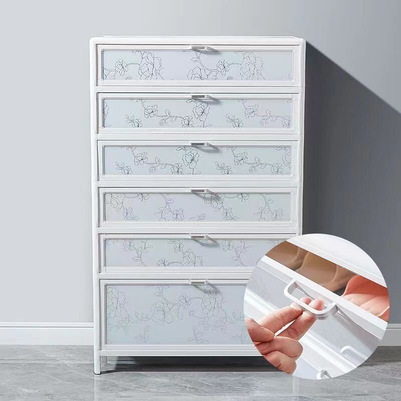 铝合金鞋柜简易组装经济型鞋柜省空间室外阳台家用防晒防水玻璃