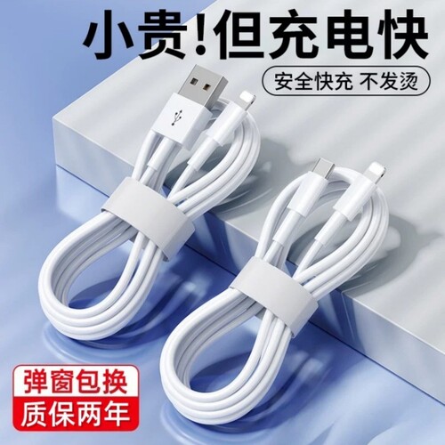 适用苹果14充电线13快充iPhone15Plus数据线pd11promax手机17/16充电器线PD20套装XS/XR/8p1冲ipad原装12usb - 封面