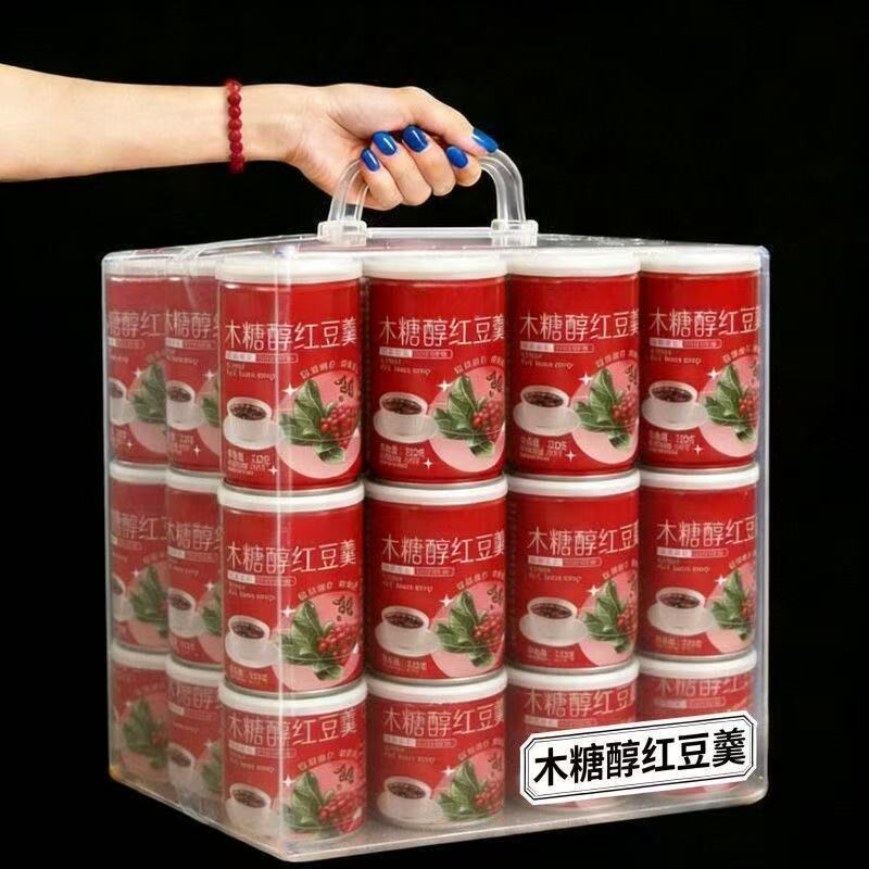 木糖醇红豆粥红豆羹即食红豆八宝粥早餐速食粥免煮赤小豆整箱罐装图片