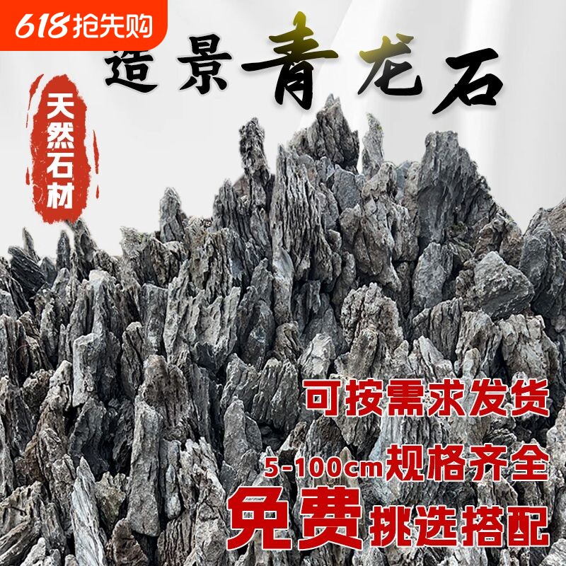 精品青龙石造景石酸洗草缸天然原石附石盆景园林景观英德鱼缸假山
