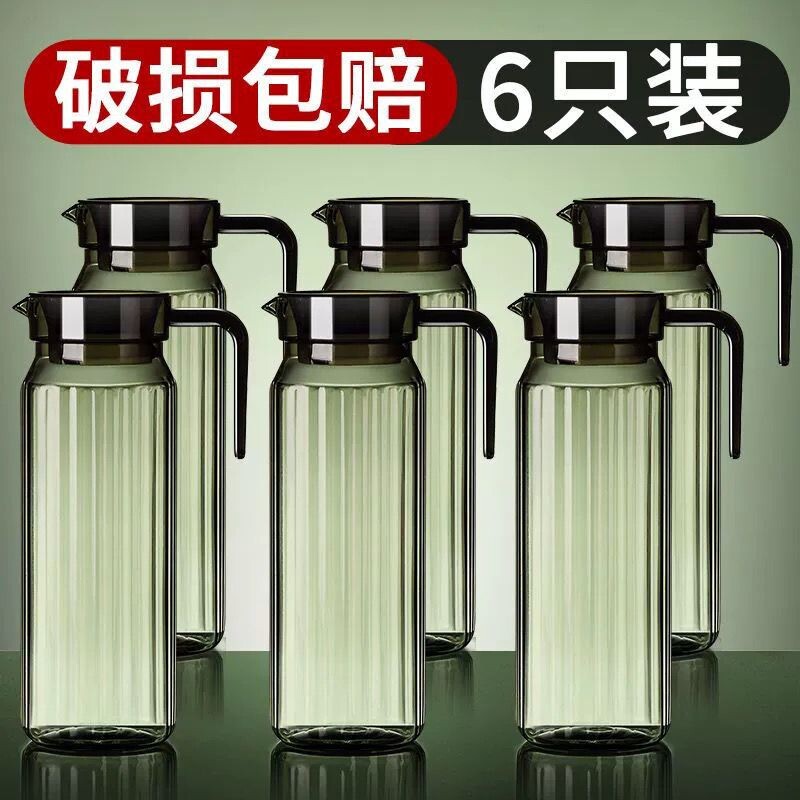 PC亚克力凉水壶塑料耐高温热餐厅酒吧食品级加厚防摔冷水壶耐高温