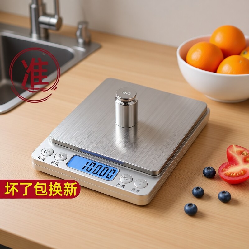 电子秤小型家用高精度精准厨房秤克重称天平秤克秤食物秤称重首饰