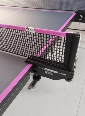 金黄色彩色乒乓球网 蓝色 红色 绿色 紫色 橙色 粉色 拦网柱网架