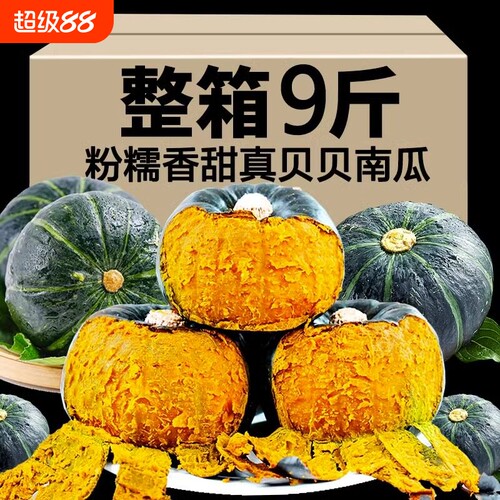 正宗贝贝南瓜新鲜板栗味小南瓜1