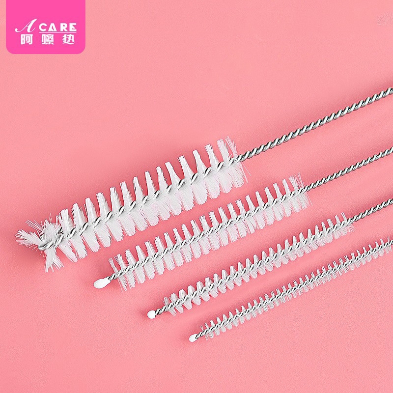 吸管刷A1pf0-易上手缝隙清洁刷化妆刷小刷子便携带刷头清洗用具