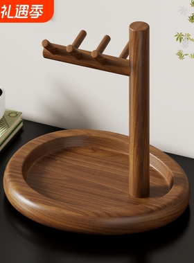 实木钥匙收纳盒入户鞋柜收纳摆件