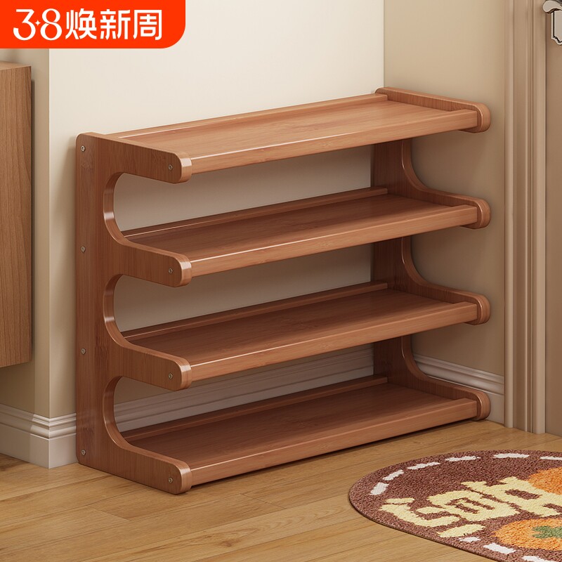 简易鞋架多层家用门口小型收纳鞋架子入户鞋柜鞋子楠竹宿舍竹子