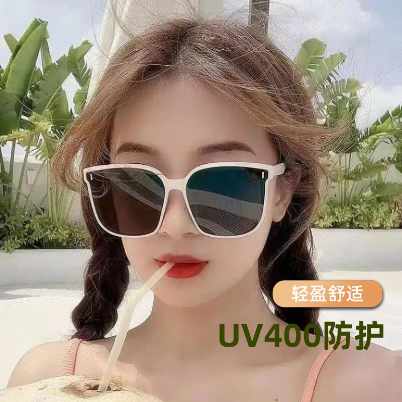 德国进口2025夏新款同款墨镜男女开车防紫外线方框太阳镜偏光圆脸