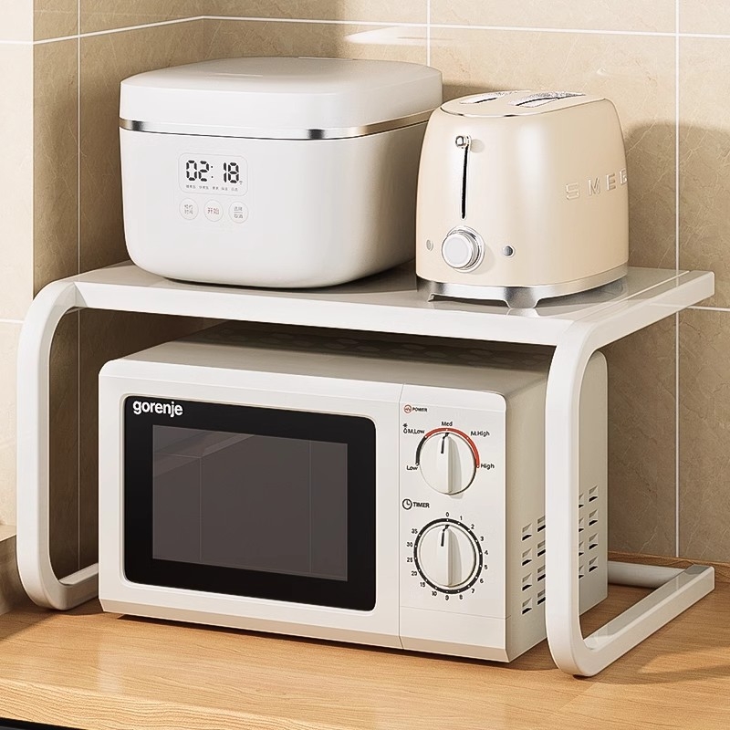 微波炉置物架多功能家用多层厨房台面烤箱支架可伸缩微波炉置物架