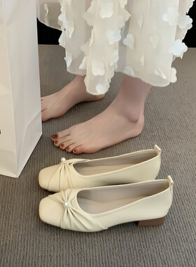 意尔康心选法式玛丽珍鞋女