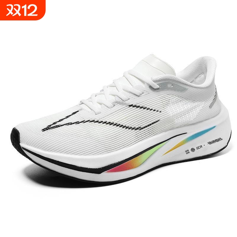 飞电4C碳板跑步鞋爆米花高品质跑鞋夜光休闲鞋男女运动鞋超轻透气