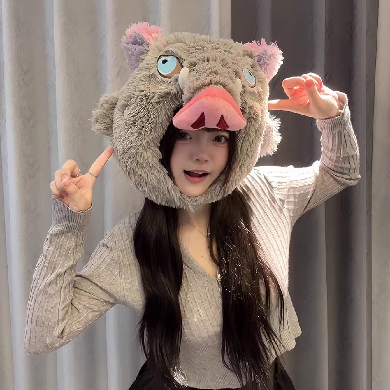 鬼灭之刃嘴平伊之助猪猪头套