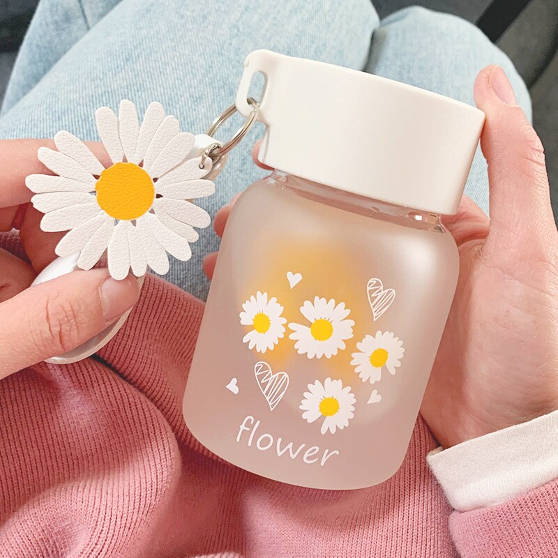水杯女玻璃杯小巧便携简约清新可爱创意个性潮流森系网红少女杯子