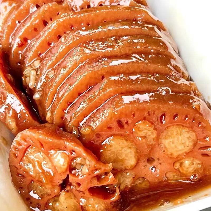 糯米蜜汁香糯莲藕桂花糖藕开袋即食酒店餐厅真空熟食推荐