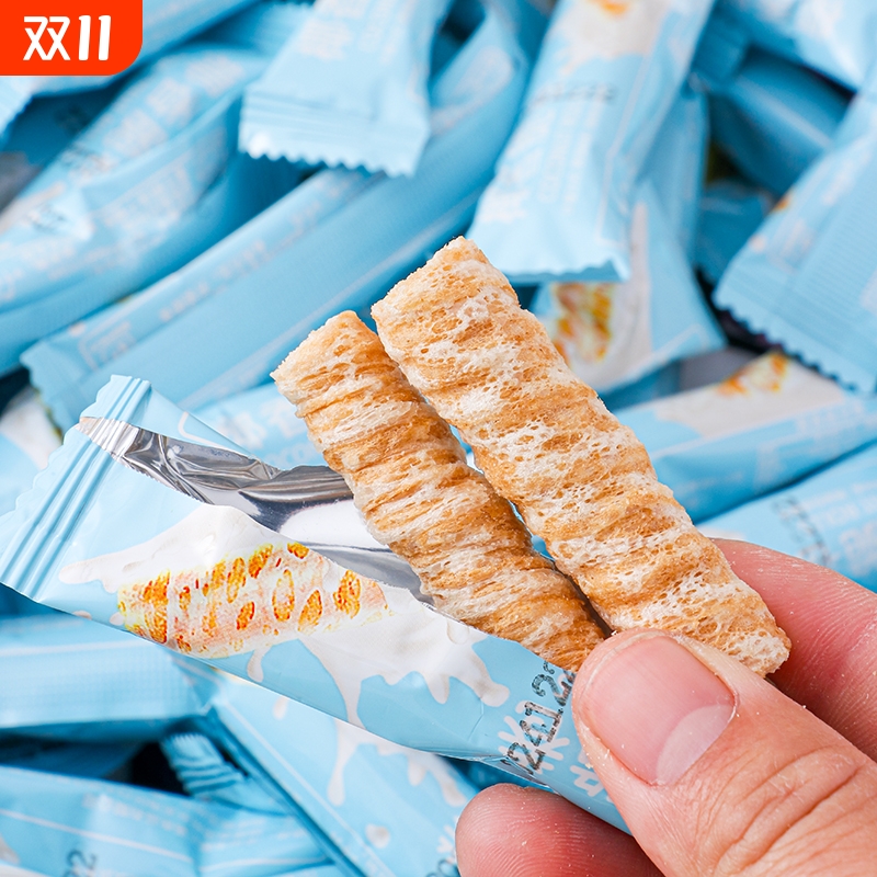 椰香脆卷零食香脆休闲小零食蛋卷饼酥脆休闲零食办公室休闲食品
