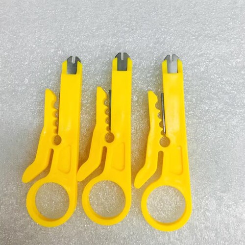 黄色小剥线刀打线工具剥线器网线卡线刀电话线打线刀迷你小黄刀