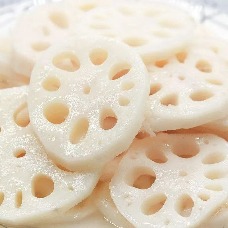 清水藕片凉拌火锅麻辣烫食材冒菜串串香切片莲藕商用餐饮食材莲菜图片