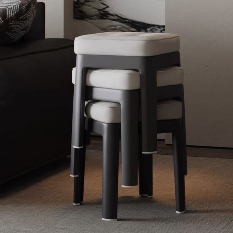 凳子家用小矮凳客厅凳子可叠放板凳儿童小椅子茶几沙发凳方凳软包