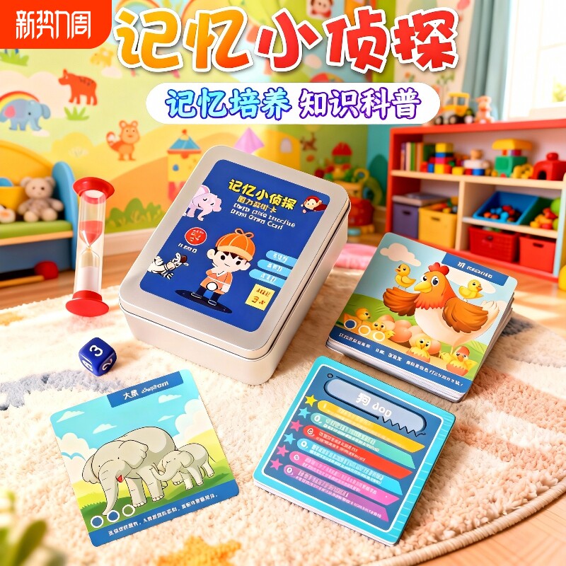 记忆小侦探桌游记忆力儿童益智思维训练卡牌亲子互动卡片玩具知识
