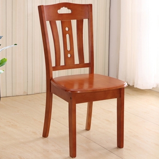 实木椅子靠背椅家用原木餐椅现代简约中式饭店木头餐桌椅子凳子