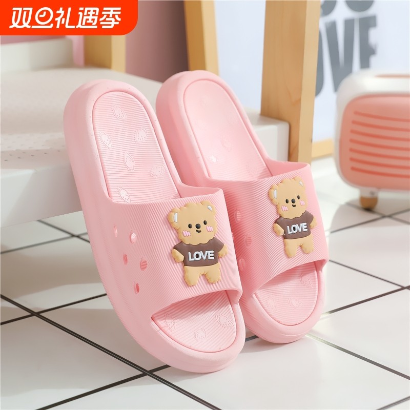 居家夏季新款厚底拖鞋女夏外穿凉拖坡跟松糕拖防滑高跟新款凉拖鞋