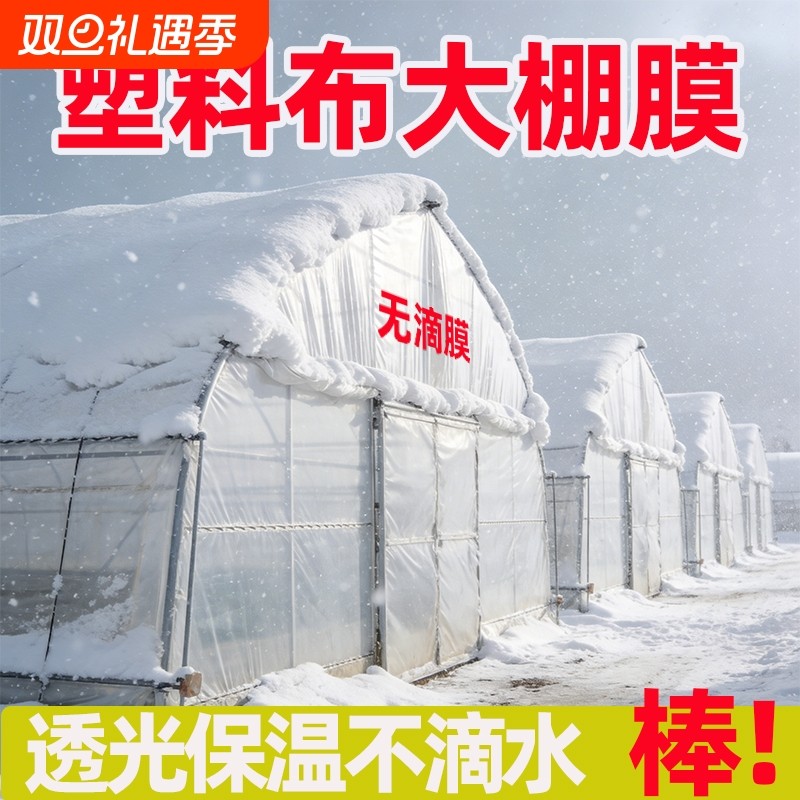 塑料布大棚膜白色透明加厚抗老化无滴膜农用蔬菜保温专用塑料薄膜