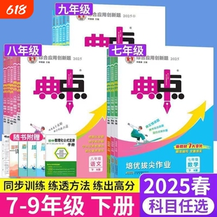 2025典中点初中七八九年级下数学语文英语人教外研七下创新题典点七年级下册初一物理鲁教版化学同步训练试卷北师版历史课时作业