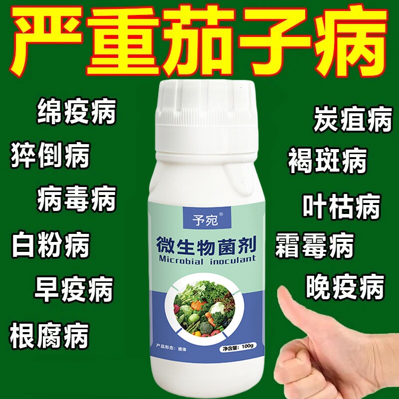 茄子专用药防治病毒病黄萎病卷叶病黄叶病根腐病病专用叶面肥西瓜 - 实物图