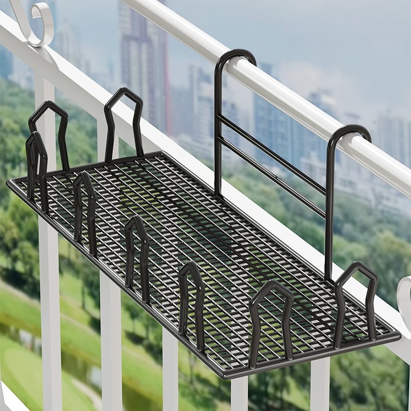 阳台护栏花架栏杆挂式花盆架摆放架扶手大花盆悬挂置物架铁艺防水
