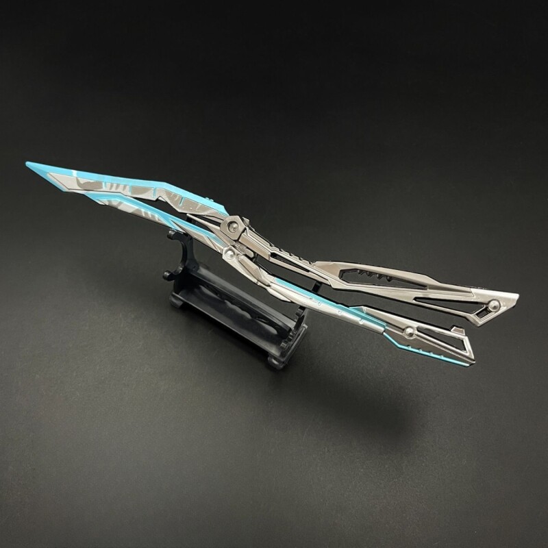 CF穿越火线周边炽芒蝶刃蝴蝶刀金属武器模型合金手办甩刀玩具摆件