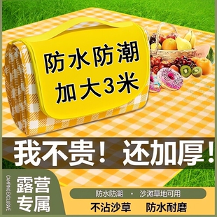 野餐垫防潮垫草坪防水加厚户外公园野炊野营春游便携布聚餐坐垫