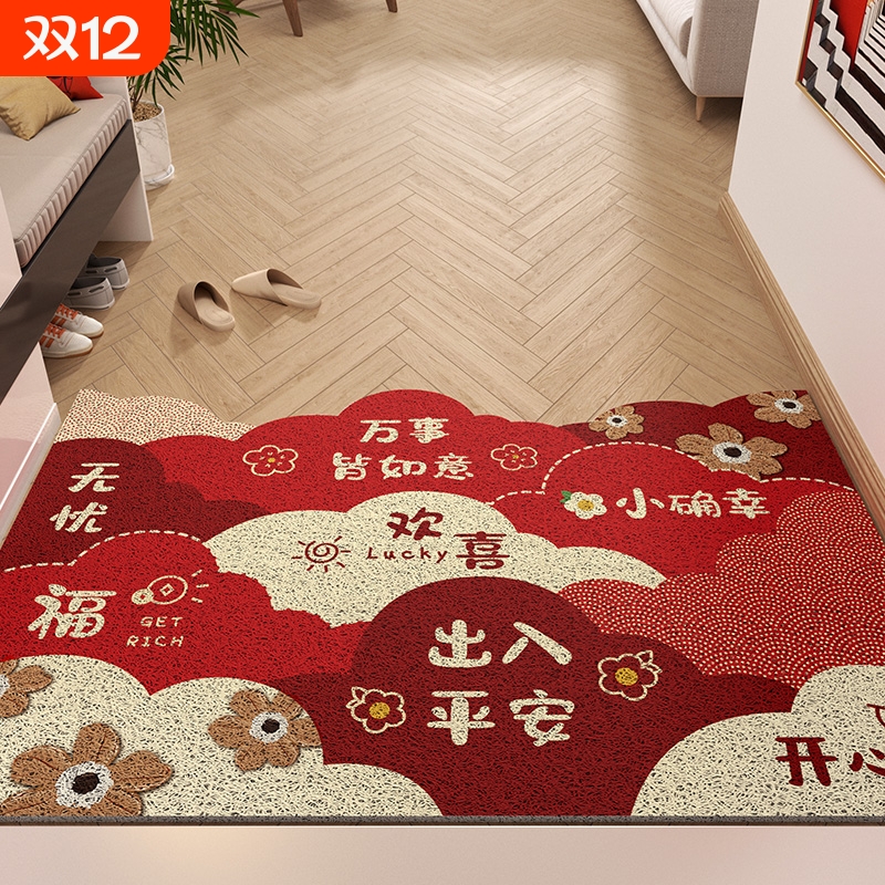 入户门地垫免洗耐脏防滑丝圈地毯