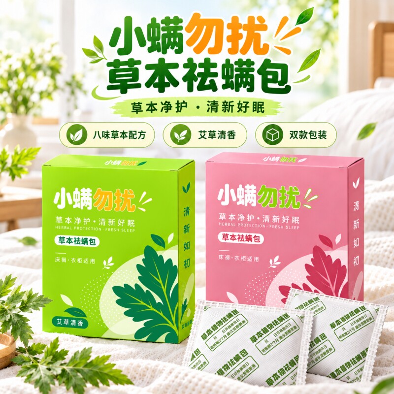草本除螨包家用沙发床上艾草祛螨除菌除螨虫学生宿舍驱螨神器喷雾