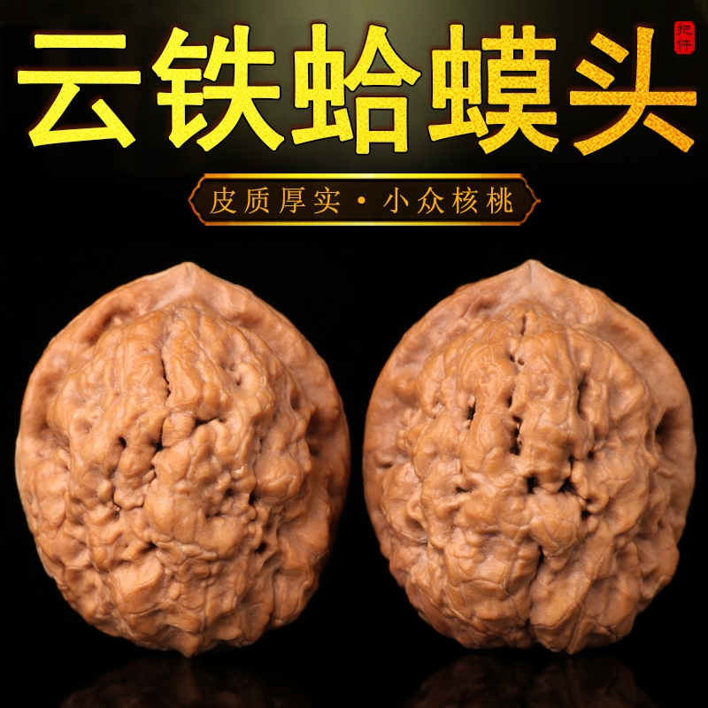 开背文玩野外生云铁蛤蟆头金蟾疙瘩包核桃小手盘捻儿随身把件壁虎